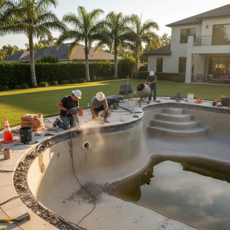 Swimming Pool Slab Repair