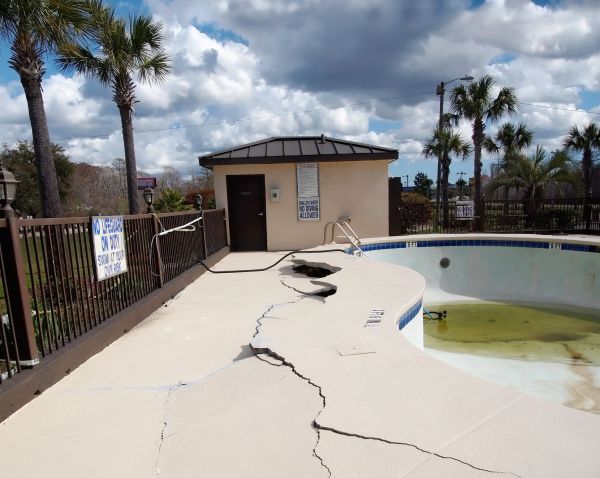 Cracked Patio Repair in Burleson